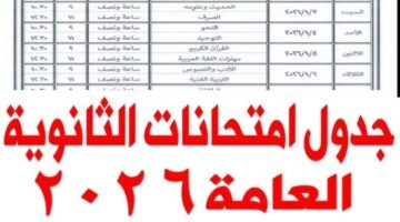 اقتراب الإعلان عن جدول امتحانات الثانوية العامة 2026 رسميا.. اليكم التفاصيل