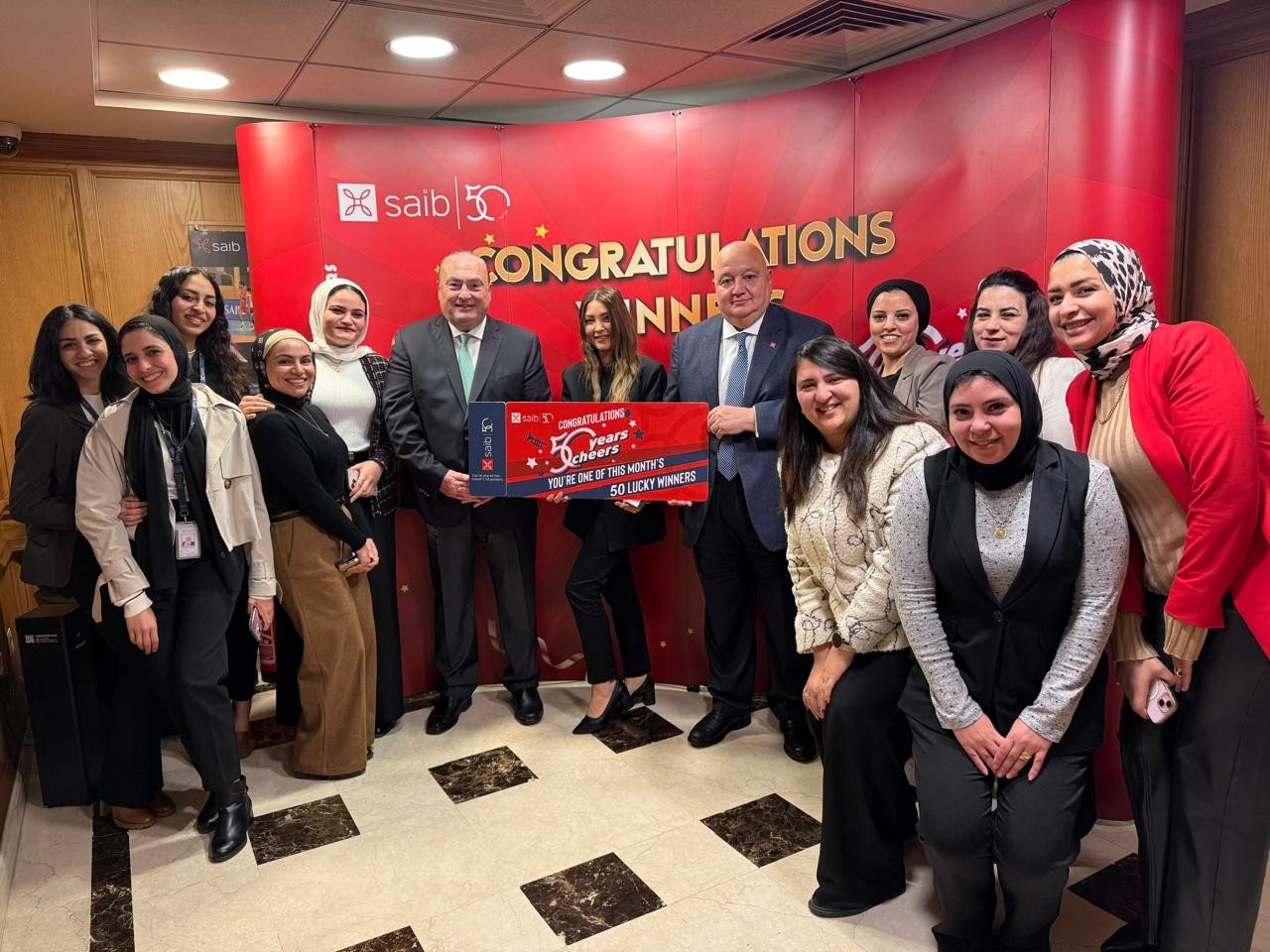 بنك saib يحتفي بشهر المرأة ويكرم موظفاته ضمن مسابقة “بنك saib”