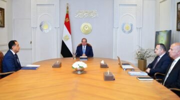 الرئيس عبد الفتاح السيسي يجتمع برئيس مجلس الوزراء ووزير التعليم العالي والبحث العلمي 52