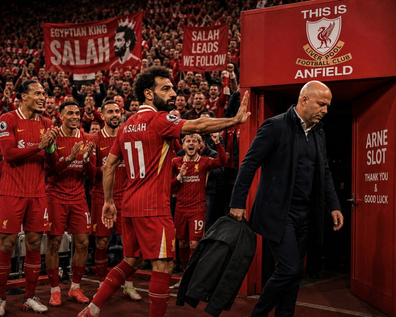 محمد صلاح يطيح بـ سلوت من ليفربول