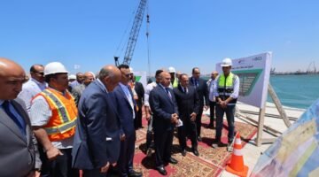 وزير النقل يتفقد مشروعات ميناءي الإسكندرية والدخيلة الجاري تنفيذها في إطار خطة إنشاء ميناء الإسكندرية الكبير 11