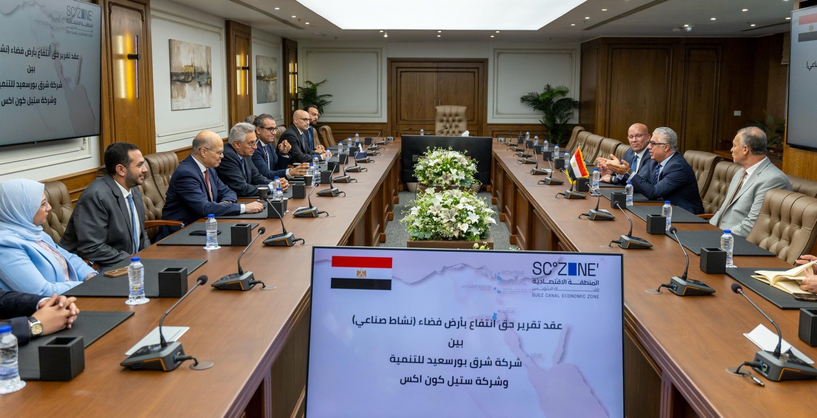 رئيس اقتصادية قناة السويس يشهد توقيع مشروع شركة "ستيل كون" للصناعات الإنشائية والأجزاء المعدنية بمنطقة شرق بورسعيد الصناعية 9 IMG 20260611 WA0030 scaled
