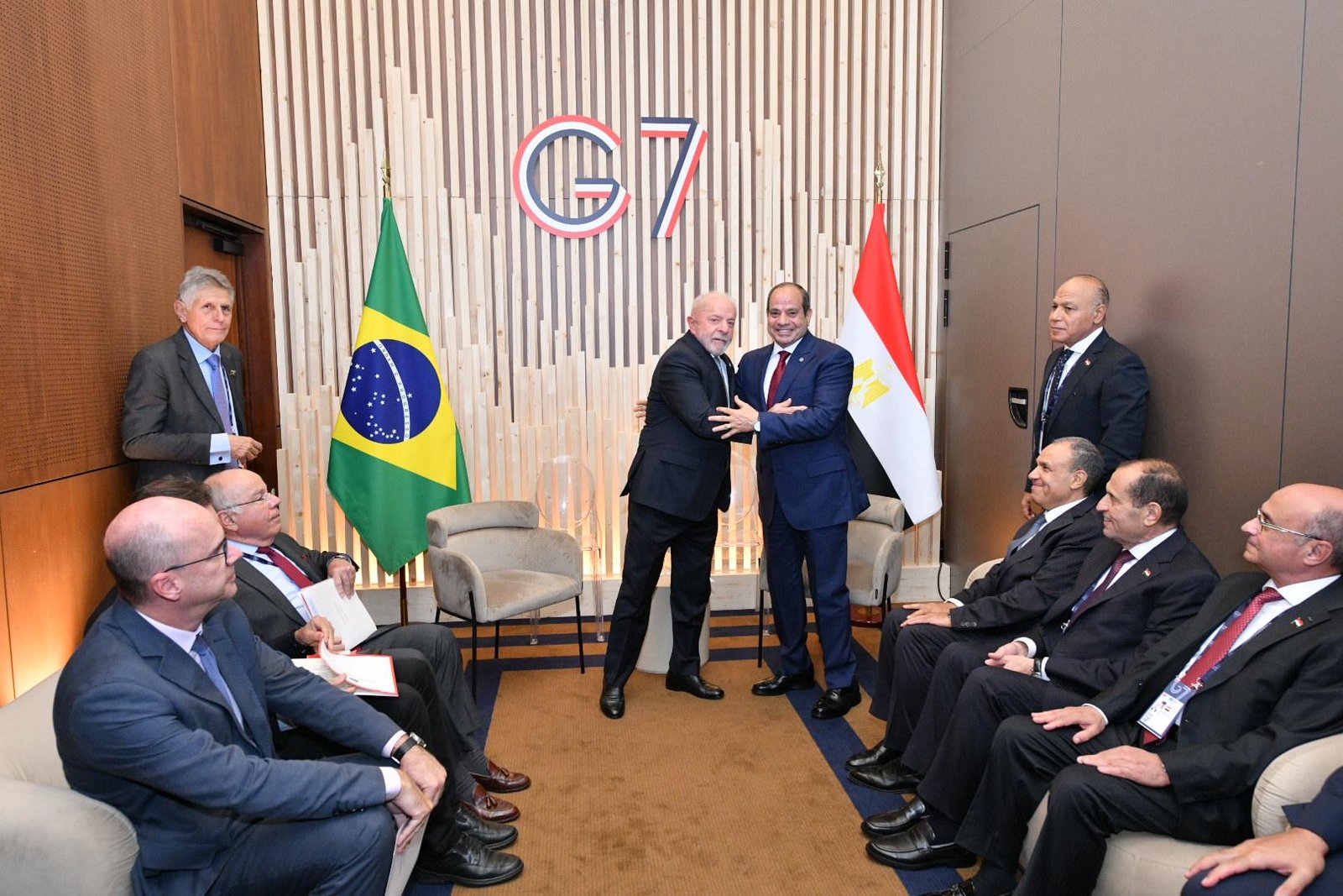 الرئيس السيسي ونظيره البرازيلي