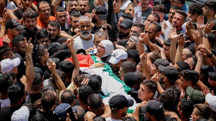 تشييع جثامين استشهاد فلسطينيين