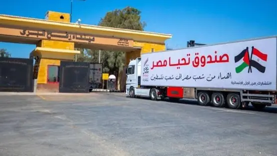 غزة العزة.. دخول قافلة شاحنات المساعدات الإنسانية من مصر إلى فلسطين اليوم 10 غزة العزة