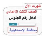 نتيجه الشهاده الاعداديه محافظه الاسماعيليه