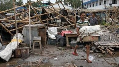 انهيار جزئي لـ مبنى في "مومباي" يودي بحياة 6 أشخاص بسب الأمطار الغزيرة