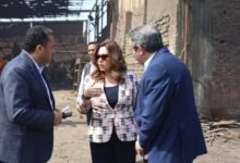 وزيرة التنمية المحلية والبيئة في زيارة مفاجئة لتفقد منطقة العكرشة الصناعية بالقليوبية 2 وزيرة التنمية المحلية الدكتورة منال عوض