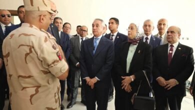 المستشار ربيع قاسم يتفقد مدينة العدالة بالعاصمة الجديدة برفقة وزير العدل وقيادات الهيئات القضائية