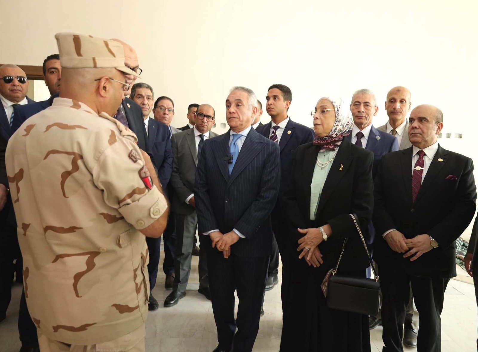 المستشار ربيع قاسم يتفقد مدينة العدالة بالعاصمة الجديدة برفقة وزير العدل وقيادات الهيئات القضائية