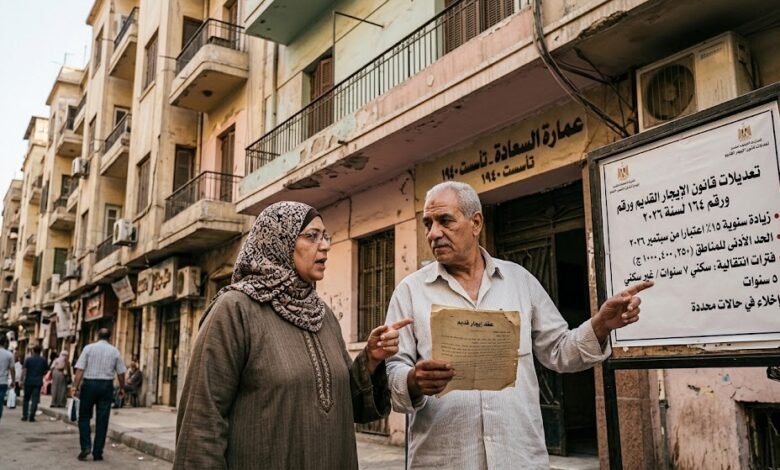 الزيادة السنوية في قانون الإيجار القديم