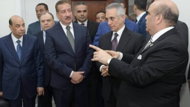 المستشار ربيع قاسم يرافق وزير العدل في افتتاح مجمع محاكم بورفؤاد الجزئية الجديد 19 المستشار ربيع قاسم،
